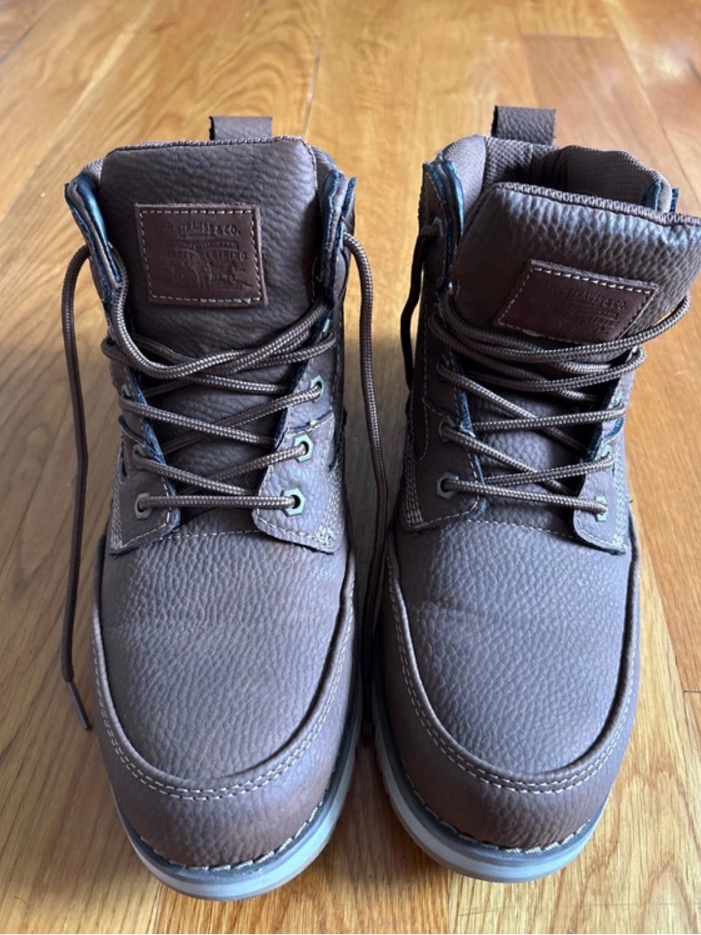 Men's Brown Leather Lace-Up Ankle Boots
